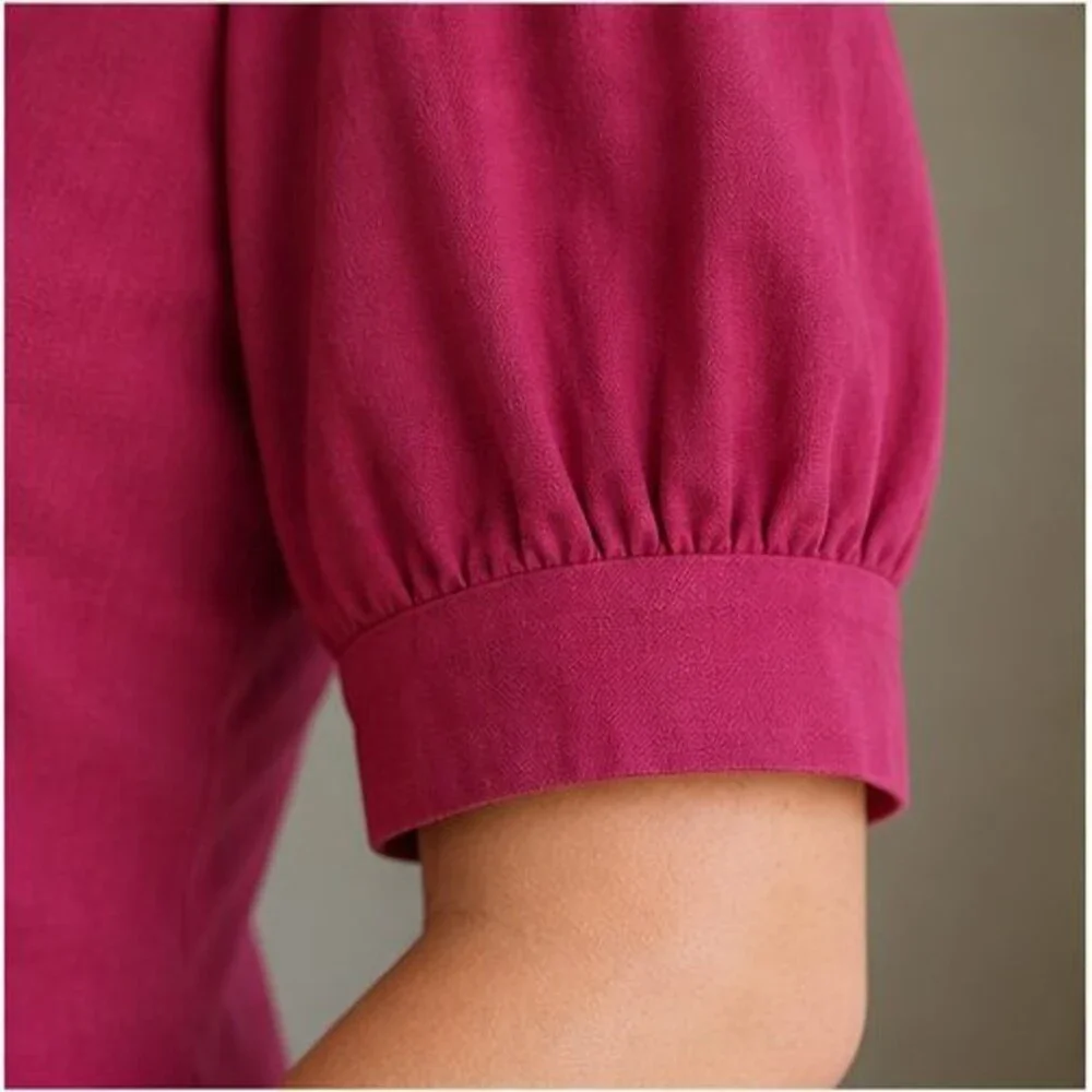 Black Pleated Blouse